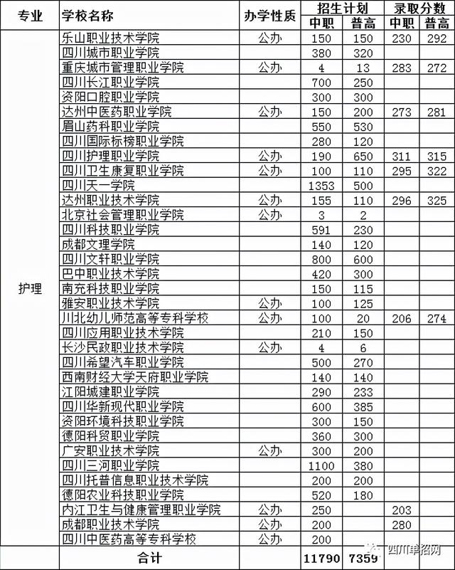 四川護理職業(yè)技術學院分數(shù)線(四川護理職業(yè)技術學院對口分數(shù)線)